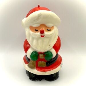 VINTAGE Santa Candle